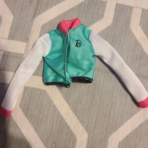 Barbie Gymnastics Doll Accessory Multicolored B Jacket Coat - Picture 1 of 3
